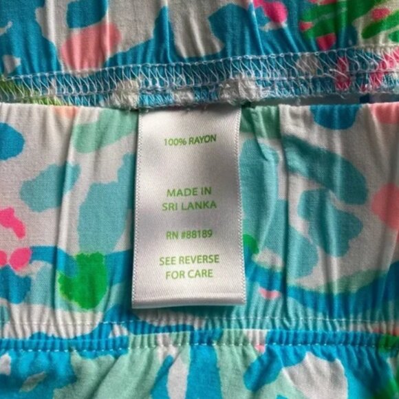 Lilly Pulitzer Bal Harbour Palazzo Pants in Coral Bay XL - Picture 3 of 6